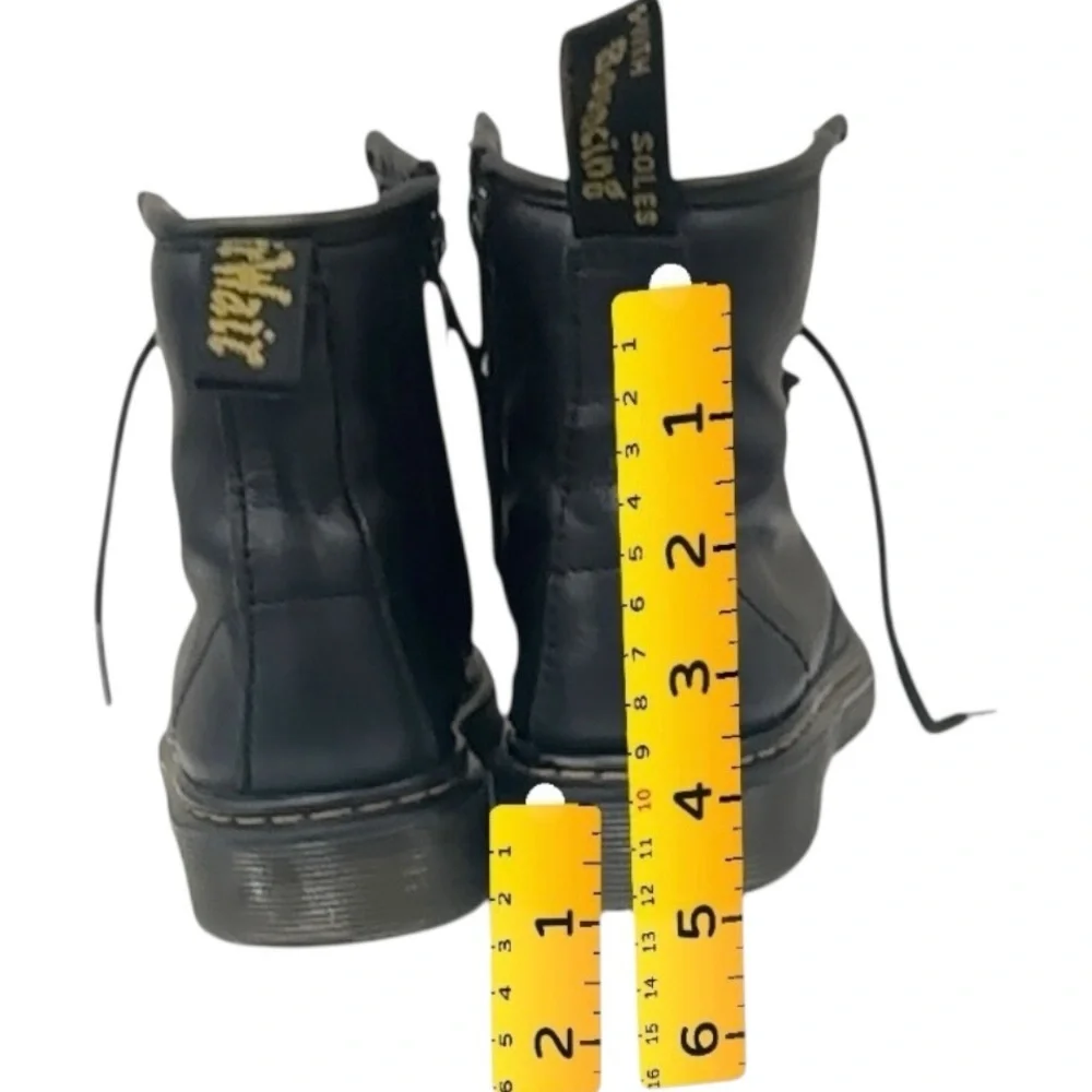 Dr. Martens 1460 Pascal Zip Combat Boots, Leather, Preschool Size 13
